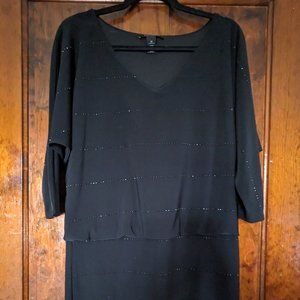 WHBM Black Long Sleeve Dress
